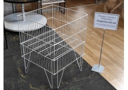 Корзина розкладна 60х60х80см (біла)